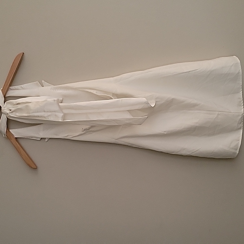 Lulus NWOT Polished Cutie Ivory Collared Sleeveless Backless Mini Dress - Picture 8 of 12